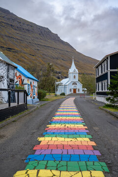 Seydisfjordur famous place, East Fjords, Iceland