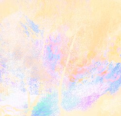 Fototapeta premium Artistic expressionist wall background with vibrant pastel colors. sweet grunge background. Pastel wall art collection.