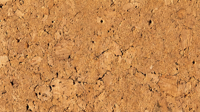 Natural brown cork board texture background
