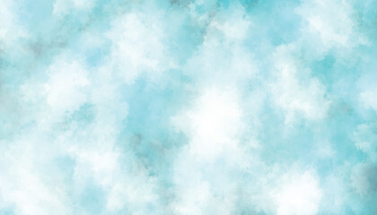 Obraz premium Light blue and white abstract watercolor texture background
