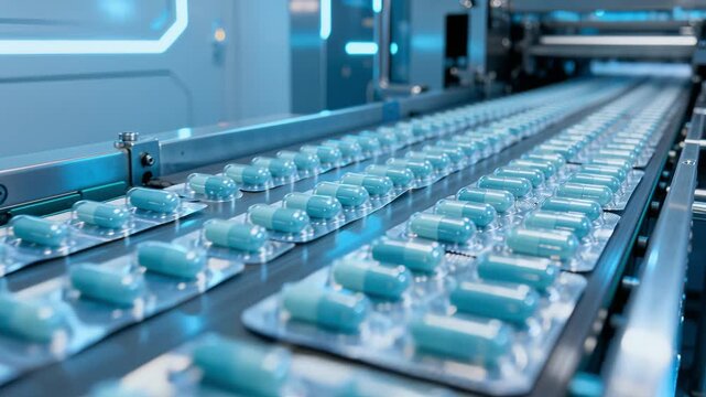 Speedy Presentation Of Sealed Tablets On Sterile Production Line
