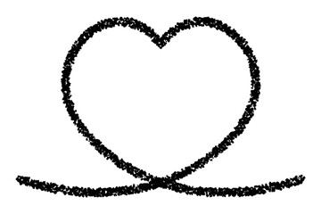 クレヨンで描かれたハート