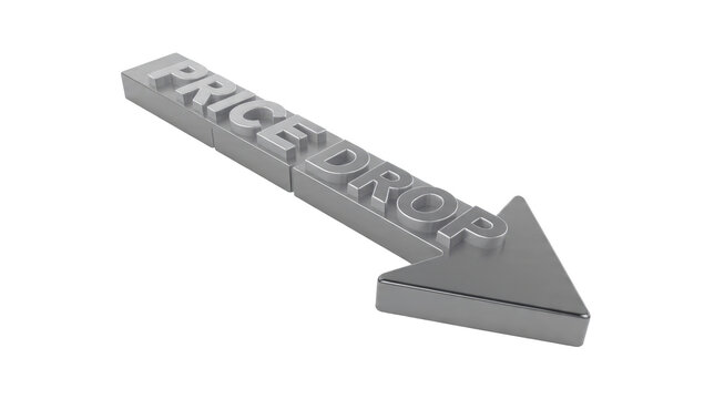 Price drop arrow illustration