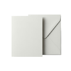 Fototapeta premium Square greeting card mockup with envelope