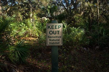 Keep out and leave nature alone