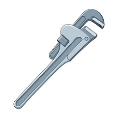 Obraz premium Adjustable Pipe Wrench Tool