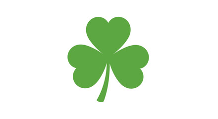 Fototapeta premium Four Leaf Clover Isolated on White Background.