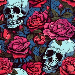 skull seamless pattern, skull pattern, skull background, gothic skull pattern, skull digital paper, skull repeat pattern, skull texture, skull wallpaper