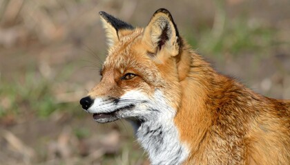 Red Fox Wildlife Portrait Outdoors