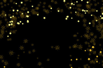 Fototapeta premium golden glitter stars background