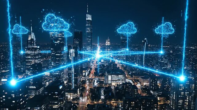 Enterprise Cloud Infrastructure Network Over Smart City