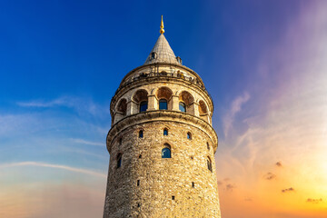 Obraz premium Galata Tower in Istanbul, Turkey