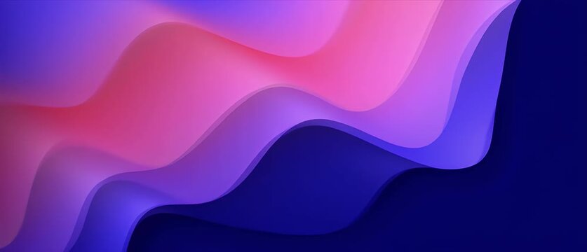 Abstract fluid loop background gradient wave pattern with blue pink purple violet modern digital motion design layer curve vibrant minimal smooth creative art backdrop