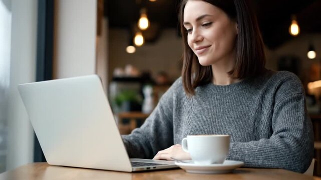 Work Life Balance Lifestyle Video with Laptop and Coffee