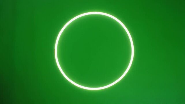 3D glossy green glass sphere icon on a round abstract radar screen background with a blank vector design element