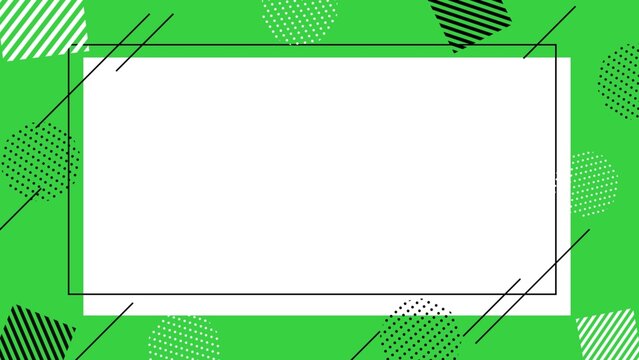 Simple geometric pattern frame background