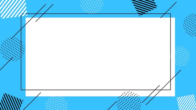 Simple geometric pattern frame background