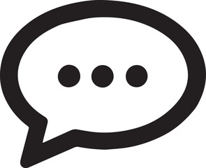 message vector icon silhouette