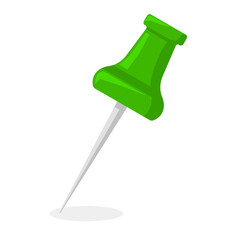 Push Pin Marker Icon Vector Color