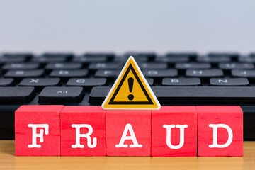 Fraud Warning and Cybersecurity Risk Concept