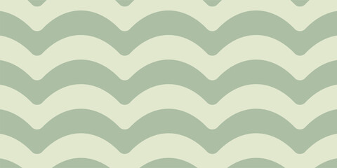 Seamless Green Wavy Pattern Abstract Background