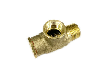 Brass water pressure relief valve