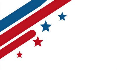 American flag patriotic background red stripe blue stripe star shapes white background celebration design independence day national holiday