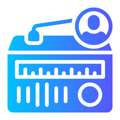 Obraz premium user gradient icon