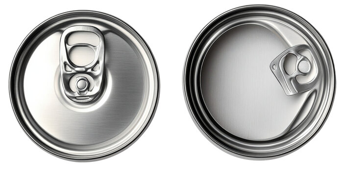 Aluminum Soda Can Lids: Open and Closed