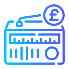 pound gradient icon