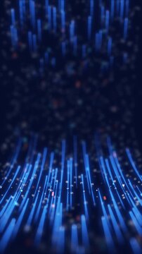 Abstract video footage symbolizing data transmission, 4K resolution.