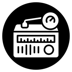 performance glyph icon