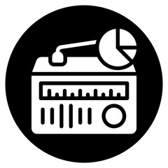 pie chart glyph icon