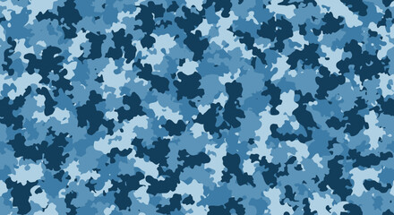 Abstract background featuring a digital navy blue camouflage pattern. © Nayan