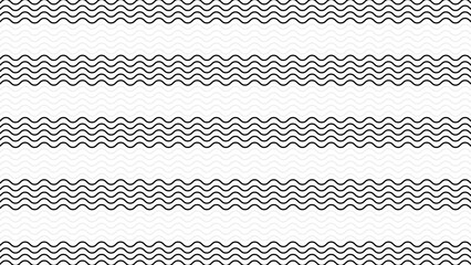 black wavy line seamless pattern background vector design