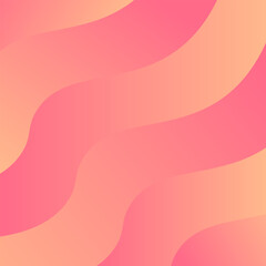Modern abstract wavy gradient background with smooth flowing shapes in pink and peach colors