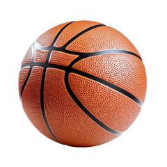 Fototapeta premium Close - up of a standard orange basketball