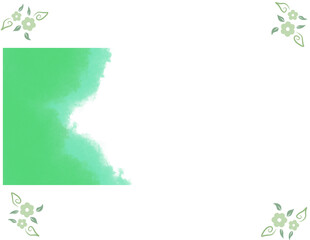 A green watercolor background image