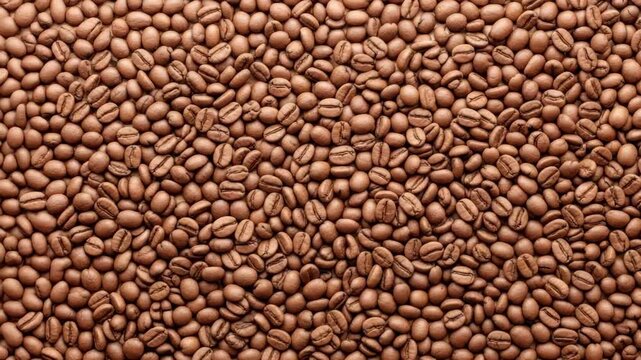 Roasted coffee beans close up macro photography