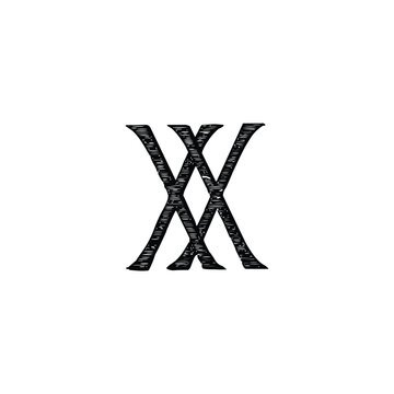 Creative XX Logo Image Vector