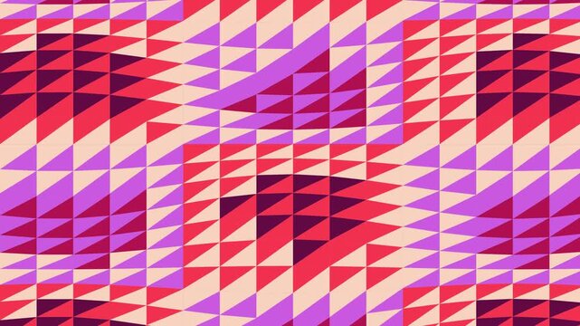 Abstract Geometric Triangle Pattern Animated Background Loop