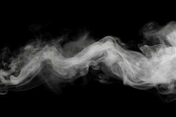 smoke on black background
