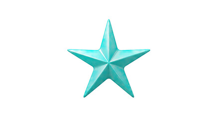 Obraz premium Single Teal Star