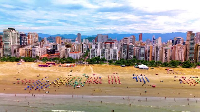 4K Beach Cloudy Paradise Summer