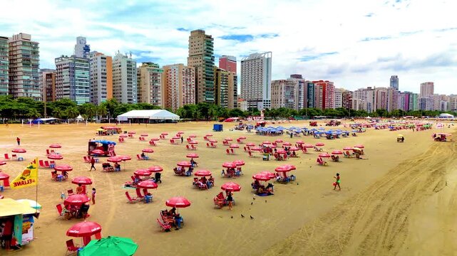4K Beach Cloudy Paradise Summer