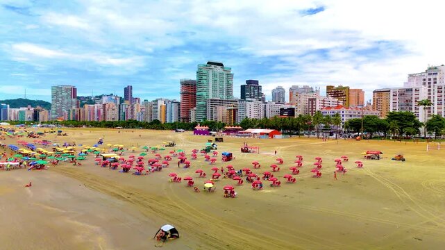 4K Beach Cloudy Paradise Summer