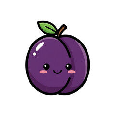 Cute Plum Character. (4)