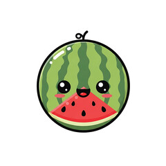 Cute Watermelon Character. (6)