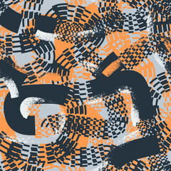 Abstract Circular Motion Seamless Pattern 