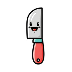 Happy Knife Cartoon.